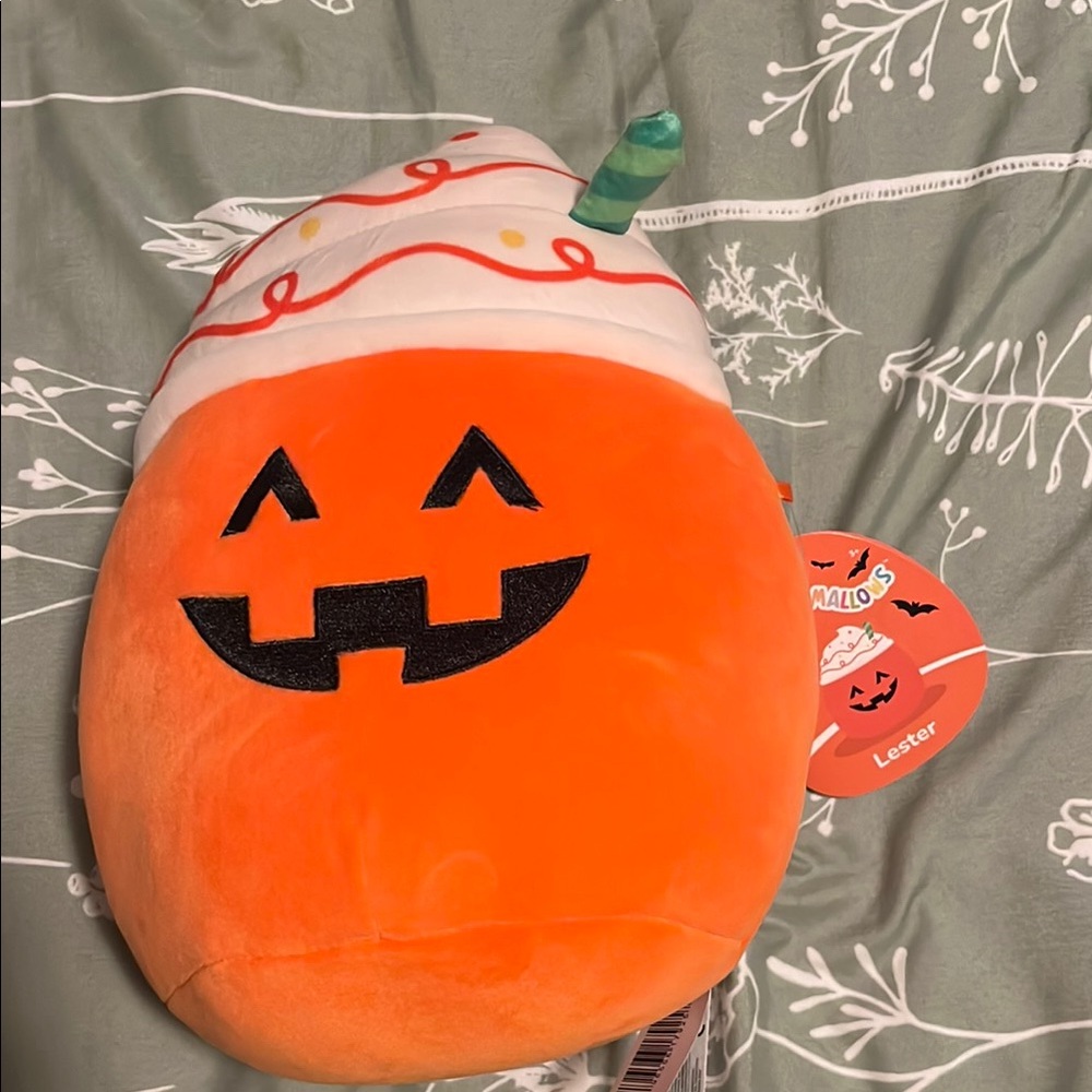 Squishmallows Orange Pumpkin Plush